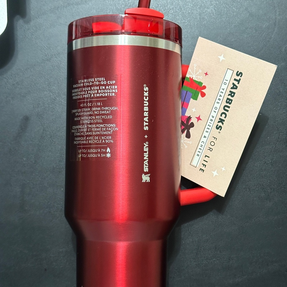 NWT 2023 Stanley x Starbucks Red Holiday 40oz Tumbler